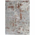 Sleep Ez 5 ft. 3 in. x 7 ft. 3 in. Windsor Sienna Area Rug - Rust SL3077013